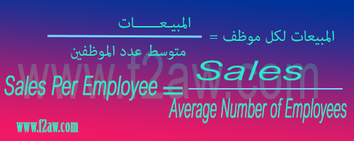 المبيعات الايرادات لكل موظف Sales Revenue Per Employee